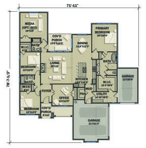 Main Floor for House Plan #3571-00012