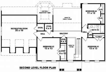 Floorplan 2 for House Plan #053-00344