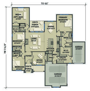 Main Floor for House Plan #3571-00013