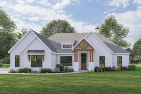 Modern Farmhouse House Plan #3571-00014 Elevation Photo