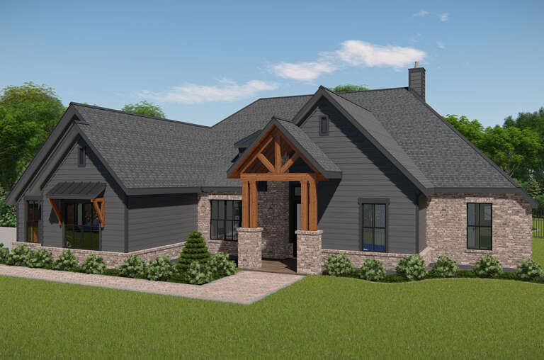 Craftsman House Plan #3571-00015 Elevation Photo