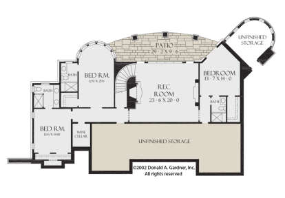 Basement for House Plan #2865-00026