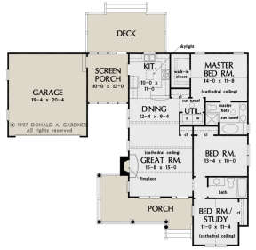 Main Floor  for House Plan #2865-00027