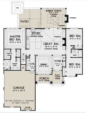 Main Floor  for House Plan #2865-00028
