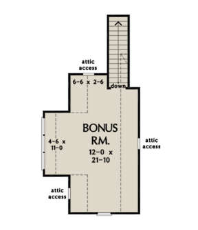 Bonus Room for House Plan #2865-00028
