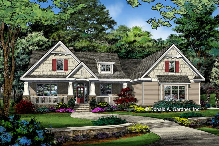 Craftsman House Plan #2865-00029 Elevation Photo