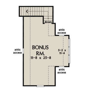 Bonus Room for House Plan #2865-00029