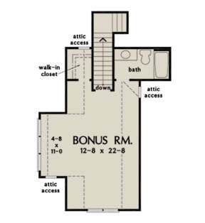 Bonus Room for House Plan #2865-00030