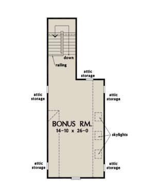 Bonus Room for House Plan #2865-00031