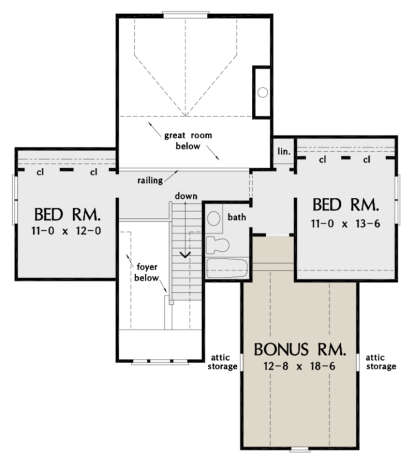 Second Floor for House Plan #2865-00032