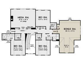 Second Floor for House Plan #2865-00034