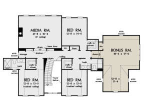 Second Floor for House Plan #2865-00034