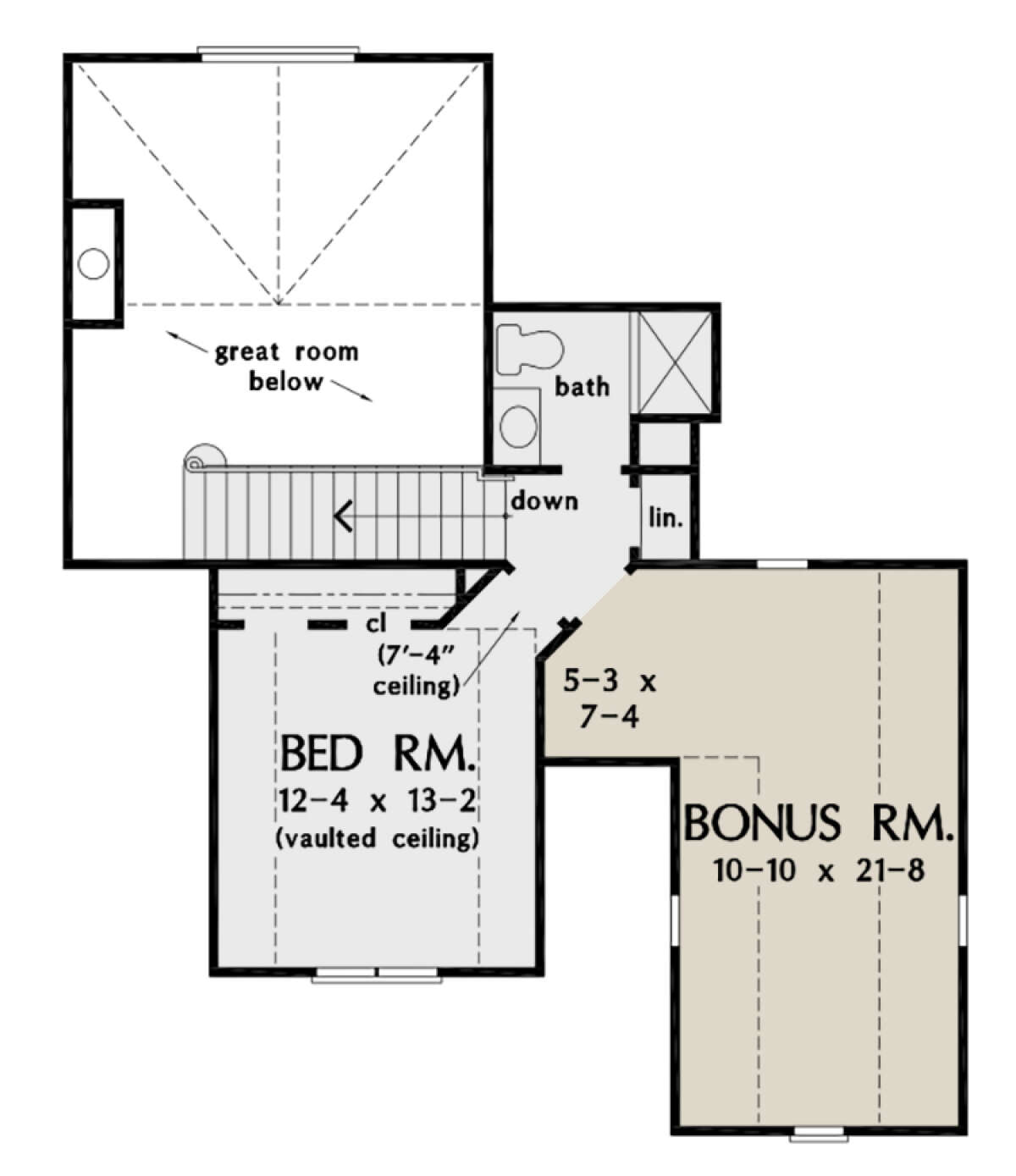 Second Floor for House Plan #2865-00035