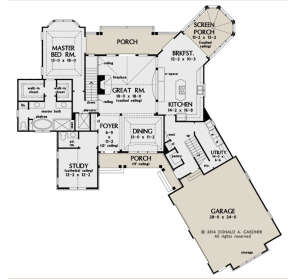 Main Floor  for House Plan #2865-00037