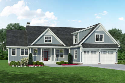 Modern Farmhouse House Plan #2865-00038 Elevation Photo