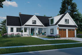 Modern Farmhouse House Plan #2865-00038 Elevation Photo