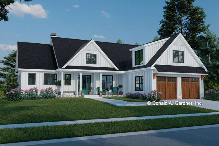 Modern Farmhouse House Plan #2865-00038 Elevation Photo