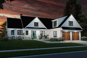Modern Farmhouse House Plan #2865-00038 Elevation Photo