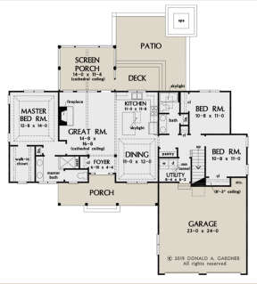 Main Floor  for House Plan #2865-00038