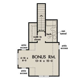 Bonus Room for House Plan #2865-00038