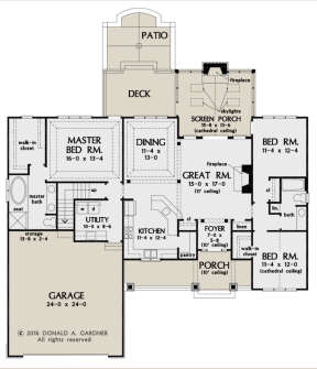 Main Floor  for House Plan #2865-00039
