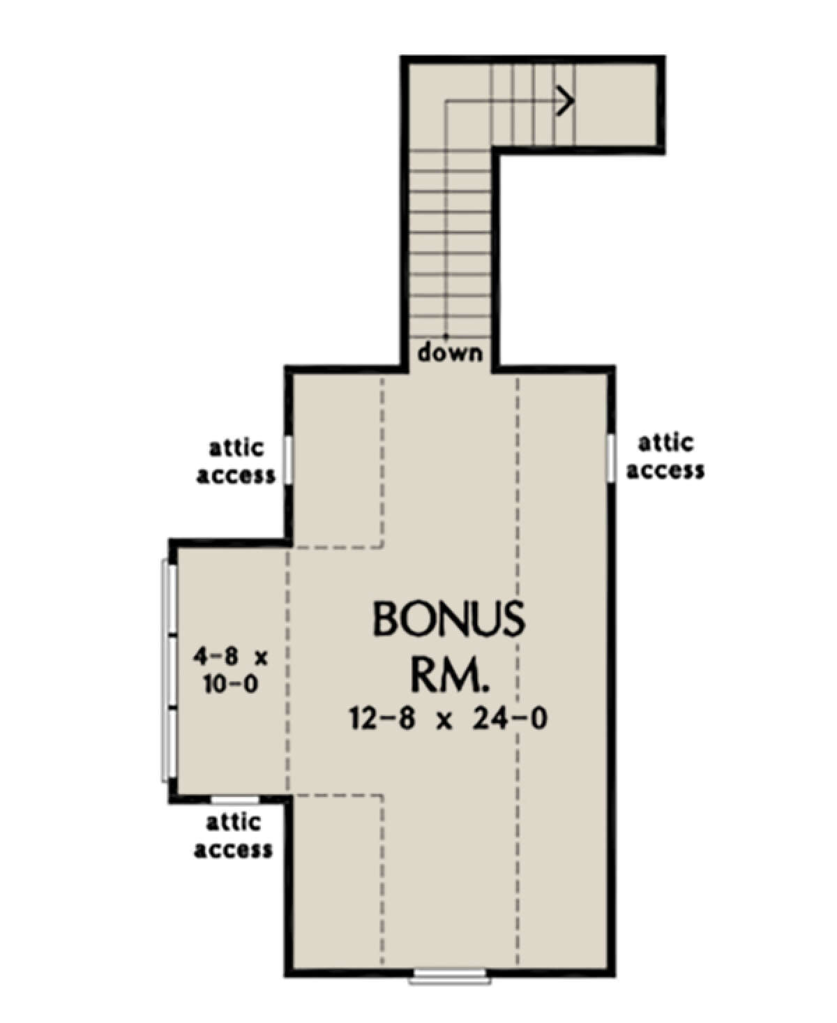 Bonus Room for House Plan #2865-00039