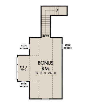 Bonus Room for House Plan #2865-00039