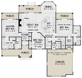 Main Floor  for House Plan #2865-00040