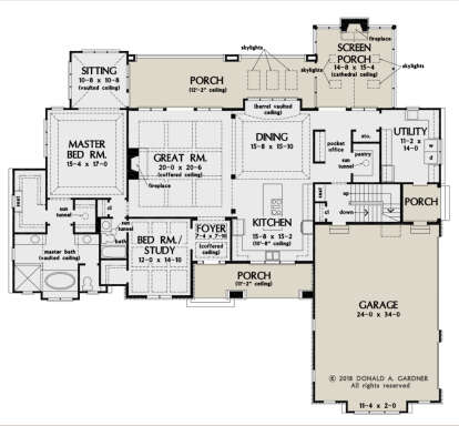 Main Floor  for House Plan #2865-00042