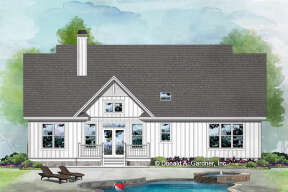 Modern Farmhouse House Plan #2865-00043 Elevation Photo