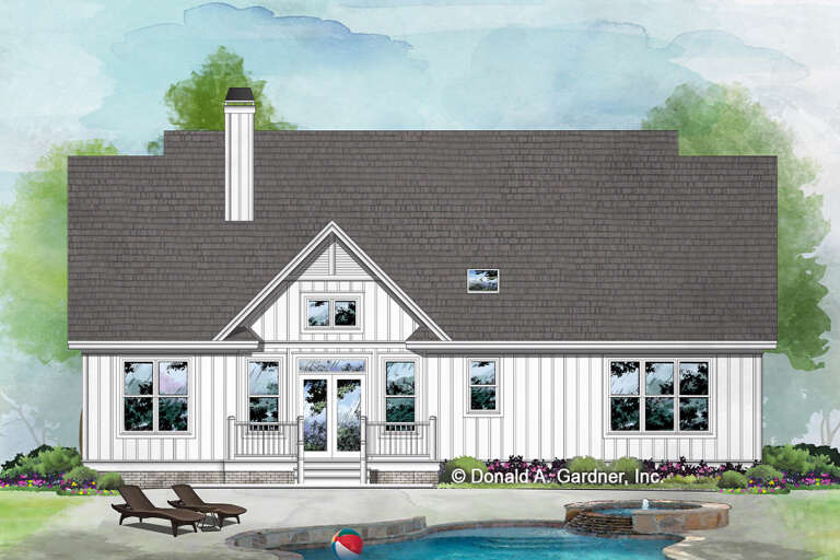 Modern Farmhouse House Plan #2865-00043 Elevation Photo