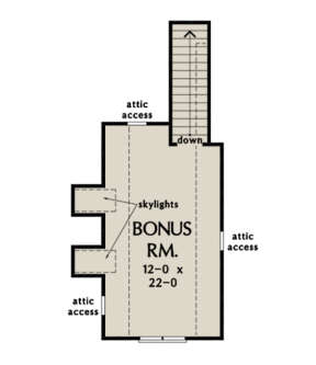 Bonus Room for House Plan #2865-00043