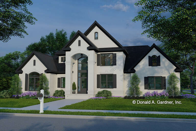 House Plan House Plan #26672 Angled Front Elevation