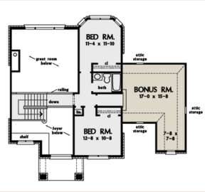 Second Floor for House Plan #2865-00044