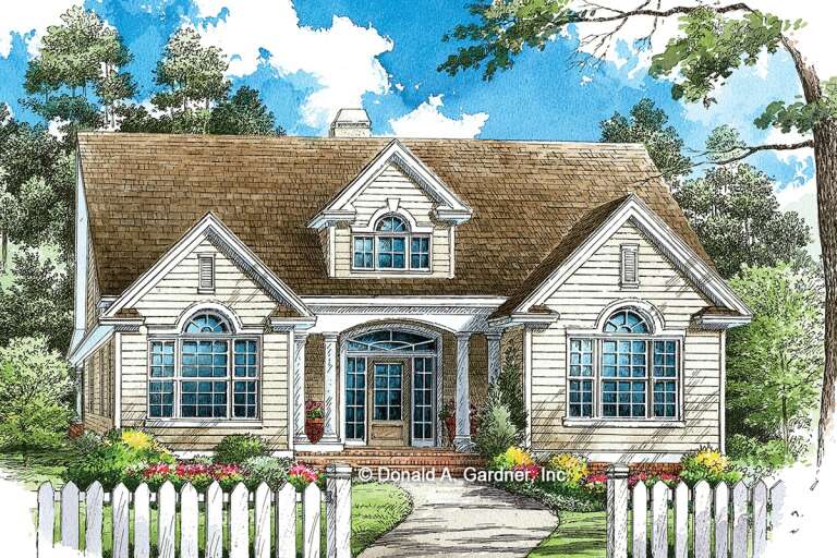 Cottage House Plan #2865-00045 Elevation Photo