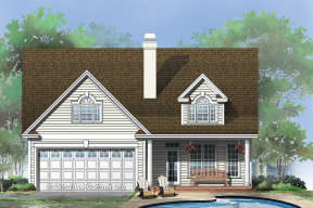 Cottage House Plan #2865-00045 Elevation Photo