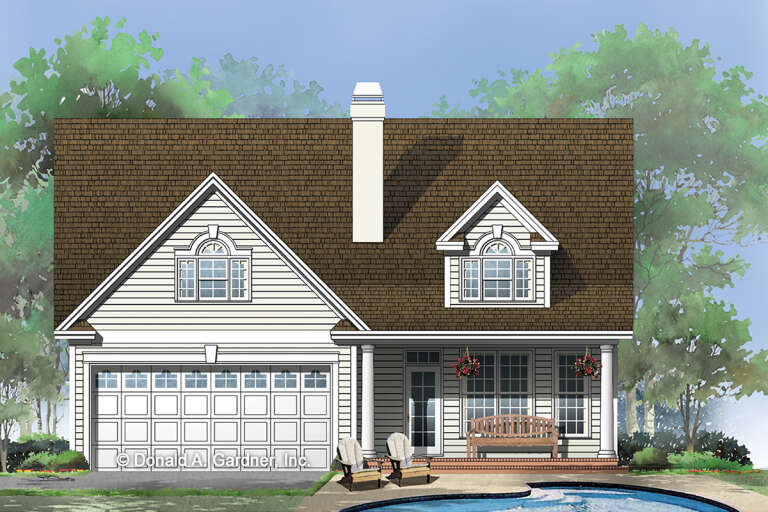 Cottage House Plan #2865-00045 Elevation Photo