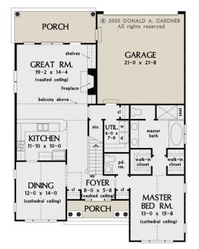 Main Floor  for House Plan #2865-00045