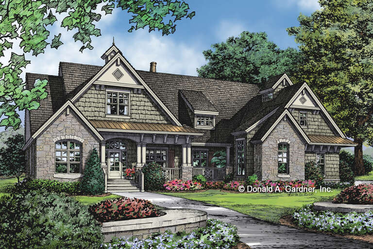 Craftsman House Plan #2865-00046 Elevation Photo
