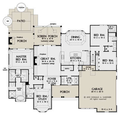 House Plan House Plan #26675 Drawing 1