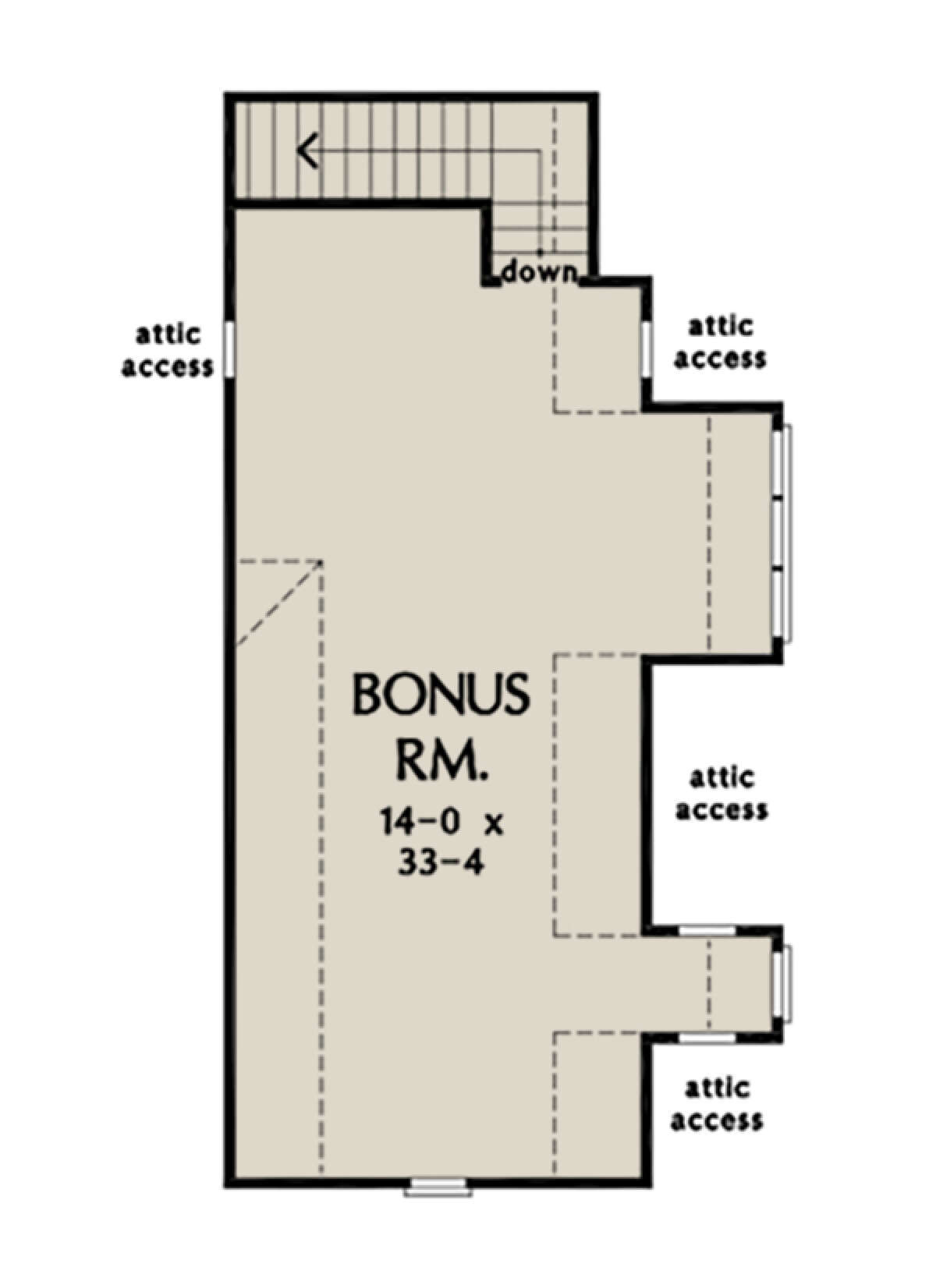 Bonus Room for House Plan #2865-00048
