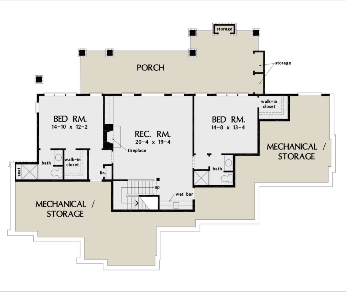 Basement for House Plan #2865-00048
