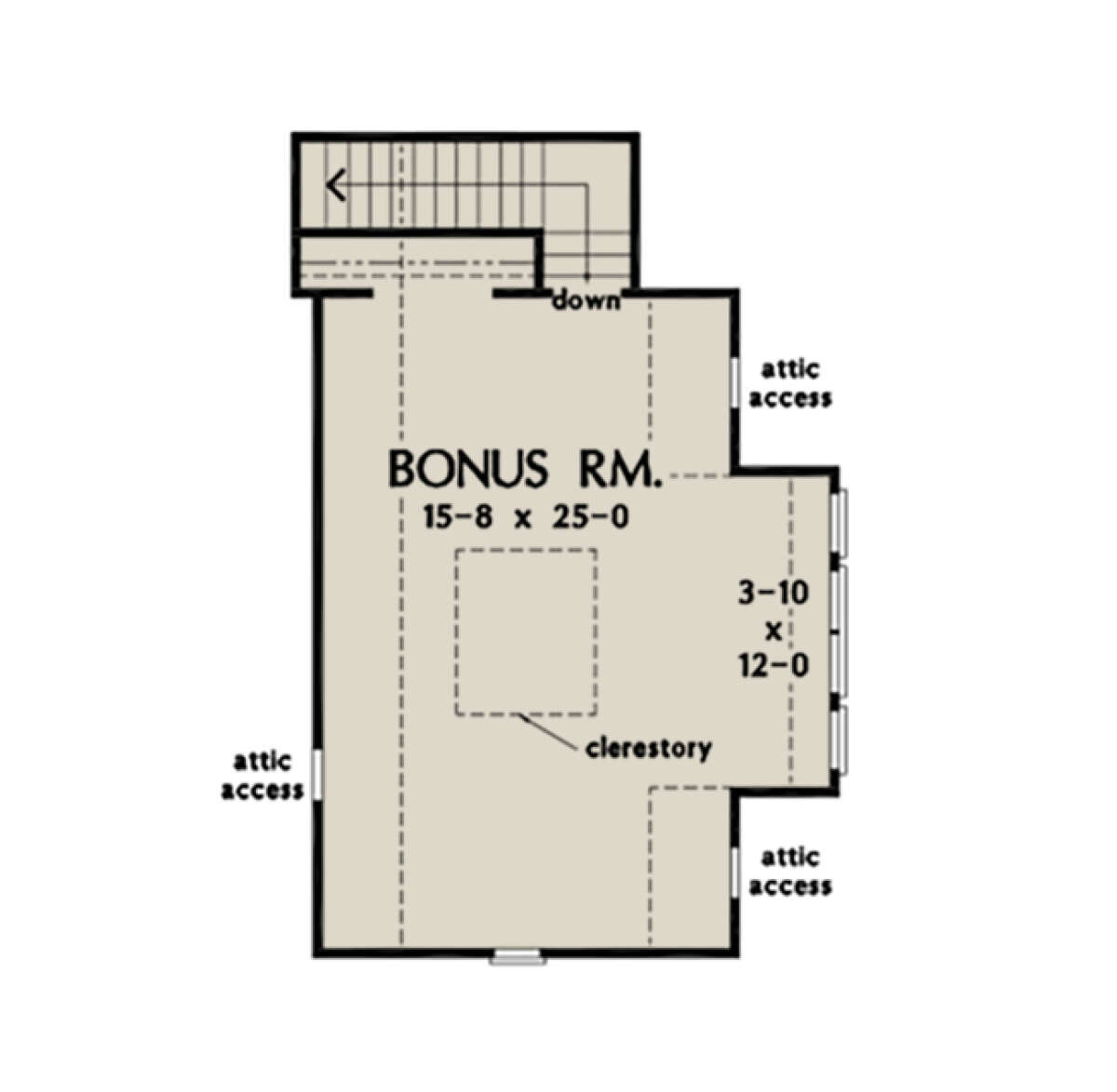 Bonus Room for House Plan #2865-00049