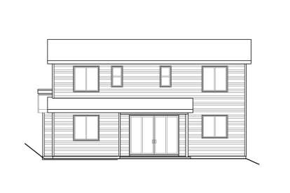 Contemporary House Plan #035-01001 Elevation Photo