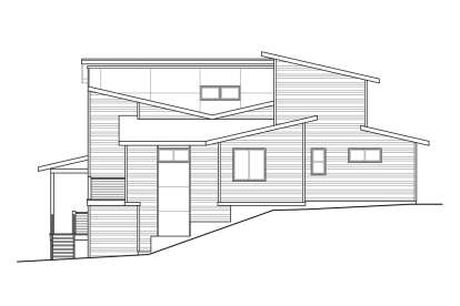 Contemporary House Plan #035-01001 Elevation Photo