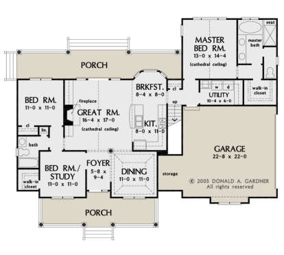 Main Floor  for House Plan #2865-00050