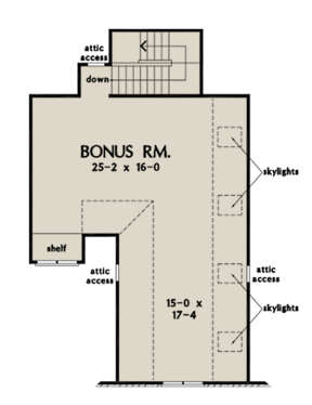 Bonus Room for House Plan #2865-00051