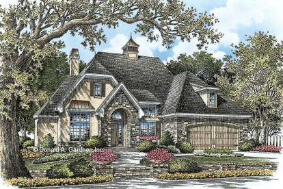 European House Plan #2865-00053 Elevation Photo