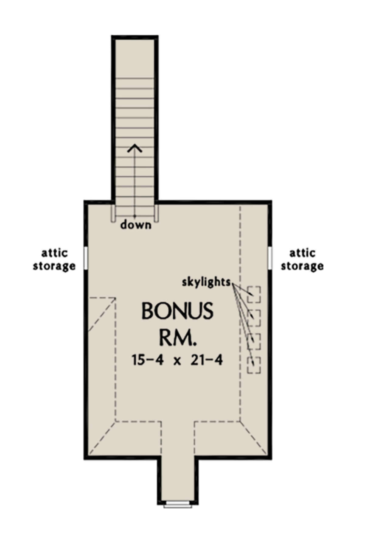 Bonus Room for House Plan #2865-00053