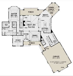 Main Floor  for House Plan #2865-00055